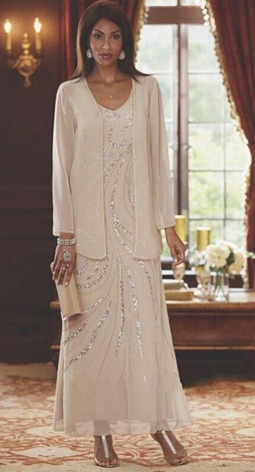 Ankle length mother of the bride dresses plus size Clearance