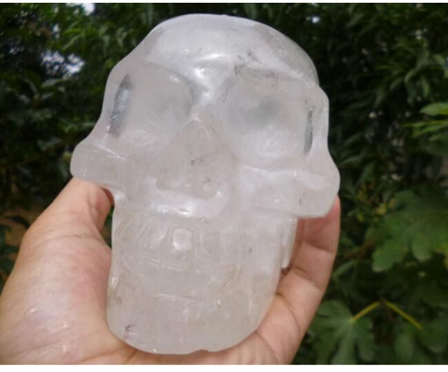 2020 New Natural Rainbow Quartz Crystal Skull Carved China