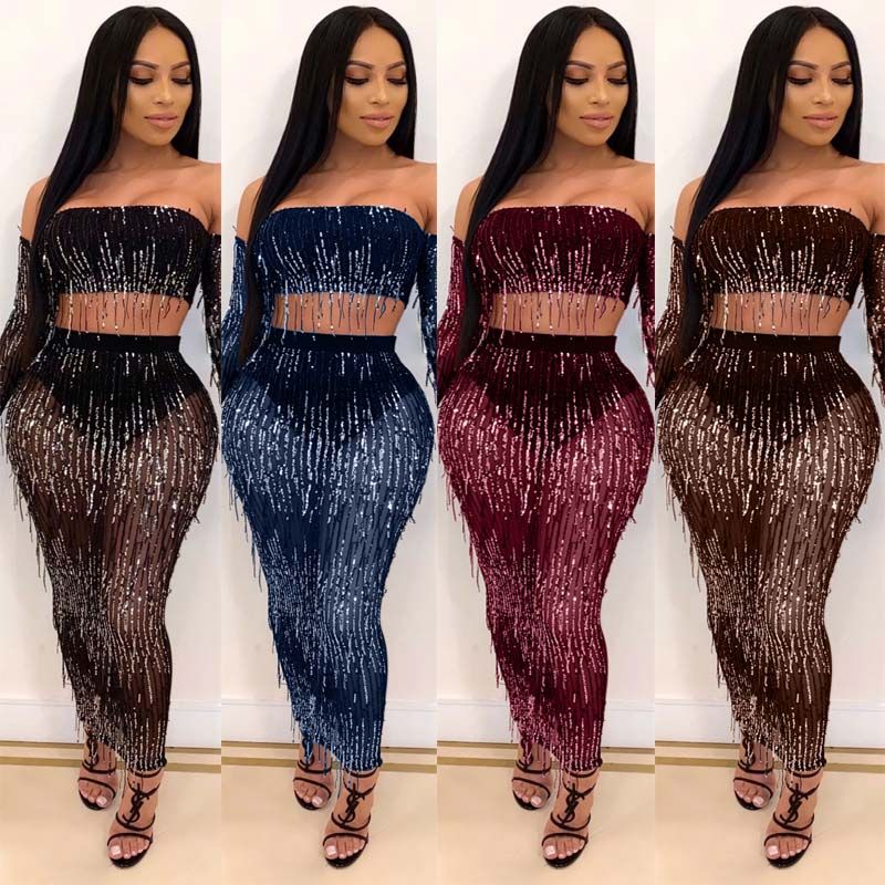Sequin 2 piece outfit Clearance