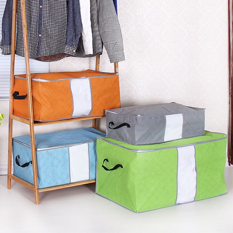 folding bamboo charcoal clothes storage bag