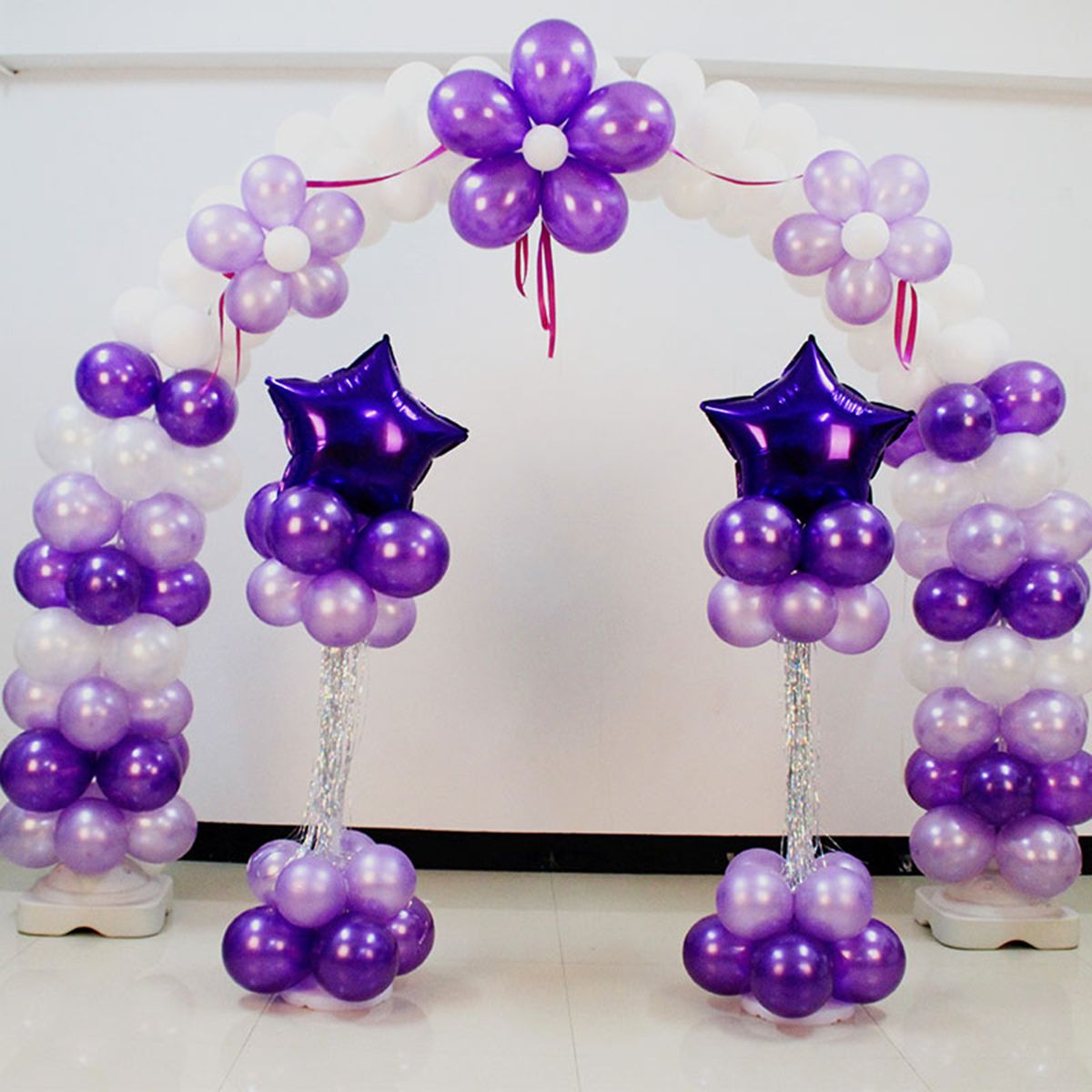 Balloon Arch Set Balloons Column Stand Base Wedding Birthday Party Decoration