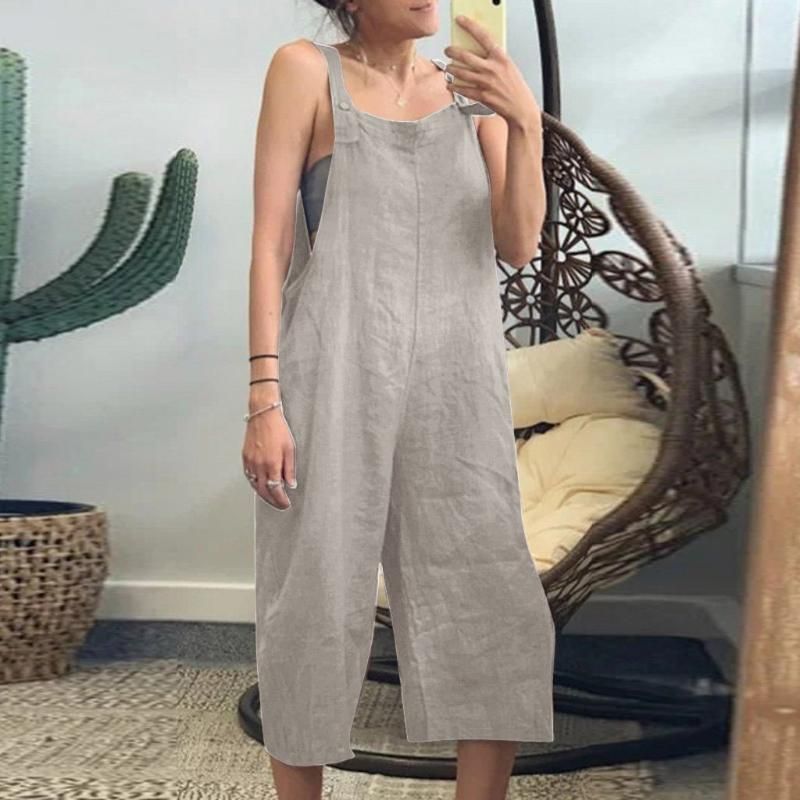loose linen jumpsuit