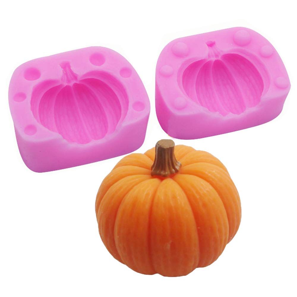 2020 3D Pumpkin Silicone Mold Halloween MoldFun Mini Pumpkin Mold For
