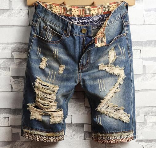 mens urban jean shorts