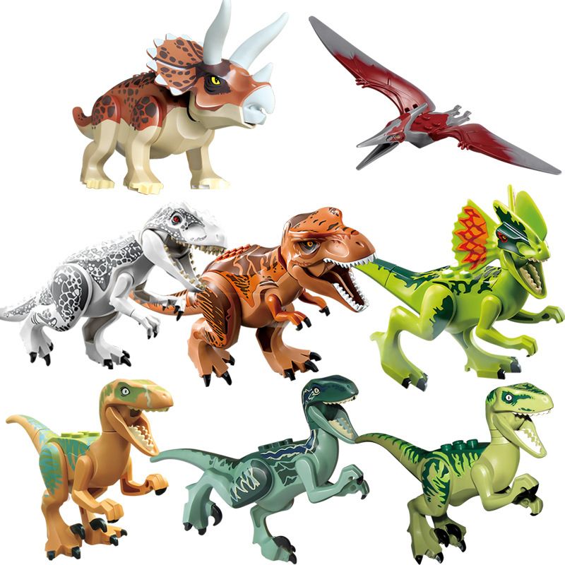dinosaur building blocks set