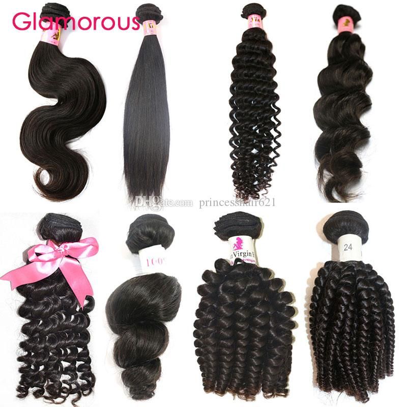 Glamorous Cheap Brazilian Hair Weaves Straight Natural Wave Deep