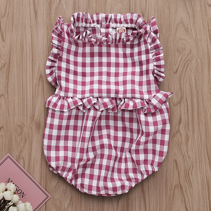 gingham onesie