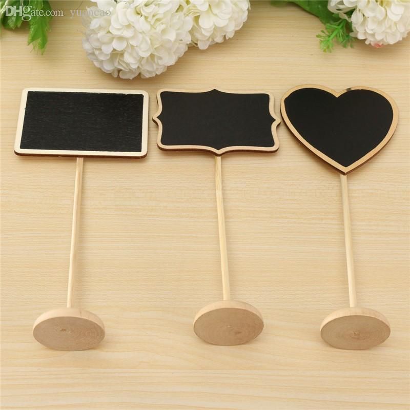 2020 Wholesale Mini Wooden Chalkboard Backboard With Stand Wedding