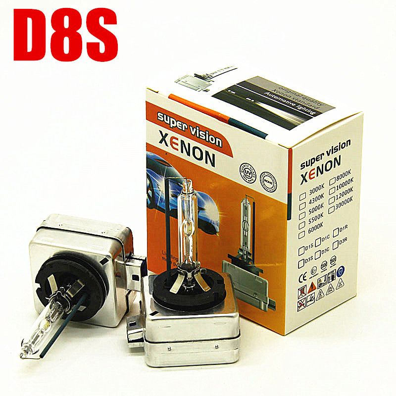 HID Bulb D8S Xenon HID Lamp Globe Lights 25W 6000K 8000K D8S Bulbs Hid
