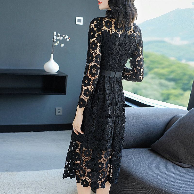 Spring Summer Lace Women Elegant Black Dress Party Midi Ladies Dresses Korean Clothes Vestidos Lgf1811161w Kj3985 Sundress Womens Lace Dress Casual From Highqualityaaaaaaa 457 49 Dhgate Com