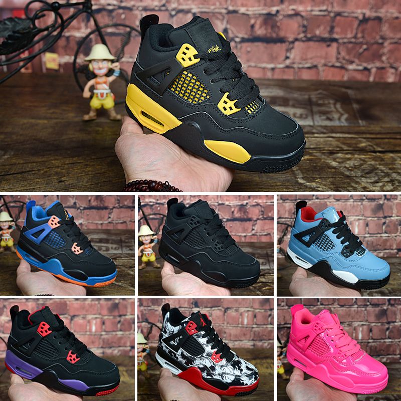 Idear De este modo temerario Nike Air Jordan 4 2019 Nuevos zapatos para niños, 4 niños, zapatos de  baloncesto, niños y