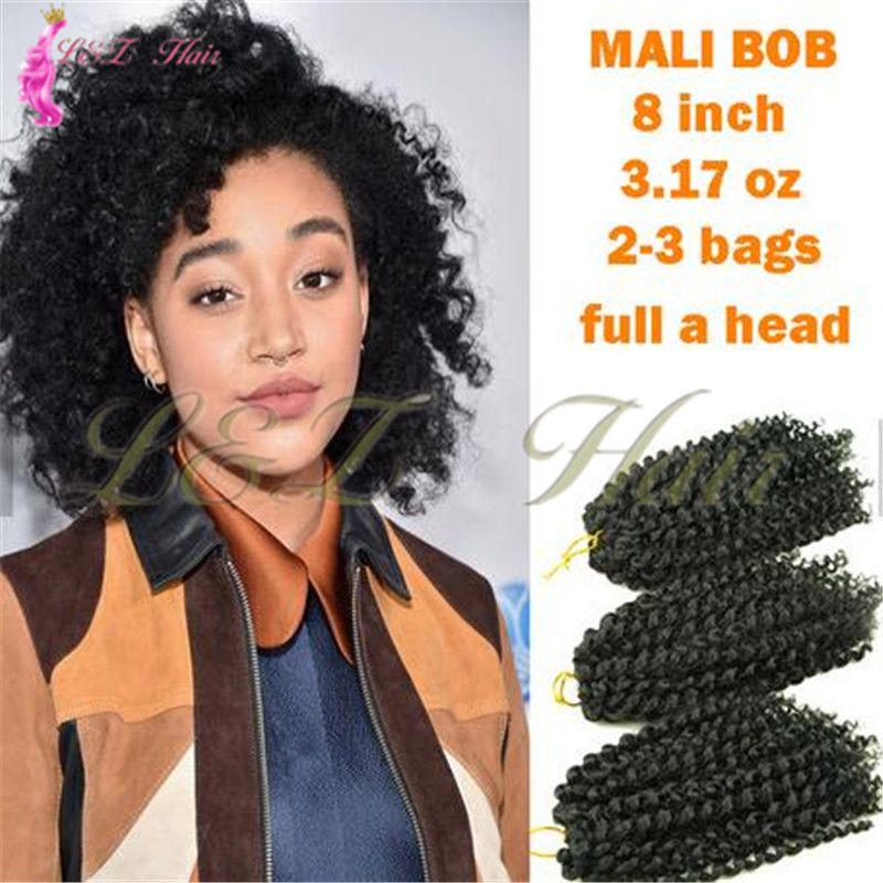 2019 Marley Ombre Afro Kinki Kanekalon Crochet Braids Hair 95g Pc