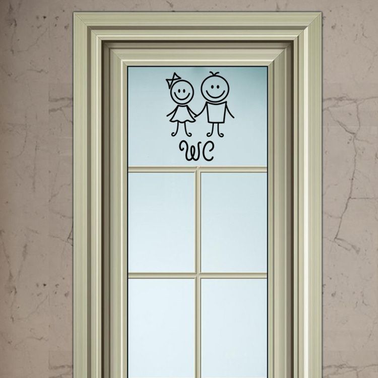 satin al karikatur erkekler ve kadinlar wc duvar sticker banyo dekorasyon icin vinil ev cikartmalari su gecirmez posteri kapi cikartmalar tuvalet