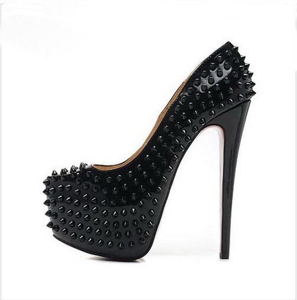ladies black patent trainers
