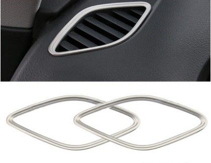 Fangfang Fit For Audi A3 8V 2013-2019 Carbon Fiber Color Interior Air Vents Circles Center Console Air Conditioner Outlet Frame Cover Trim Color Name : Red