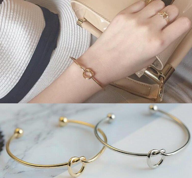 simple gold bangle bracelet