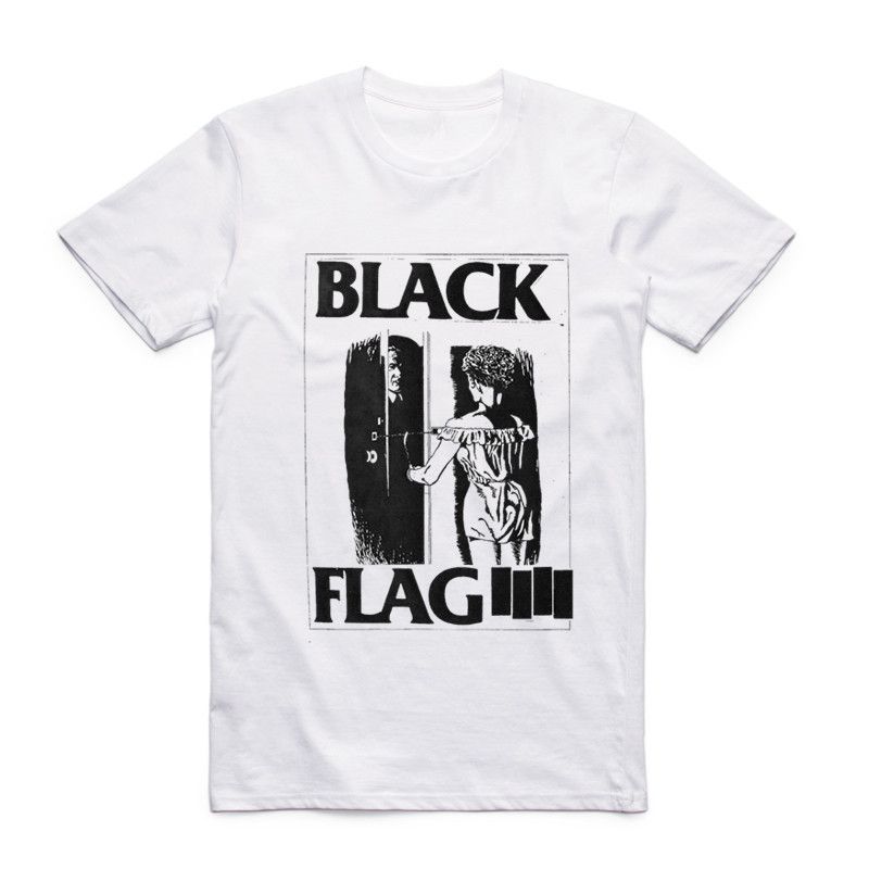 black flag band t shirt