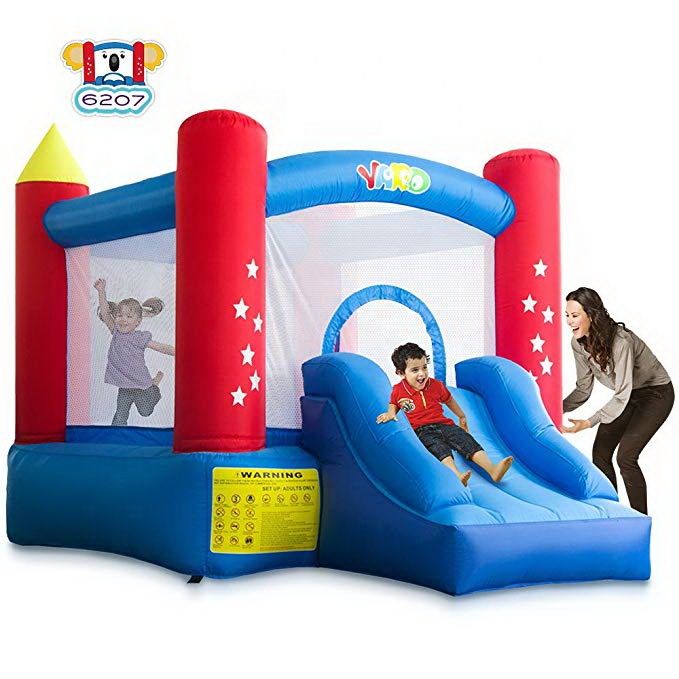 how to blow up a bouncy castle