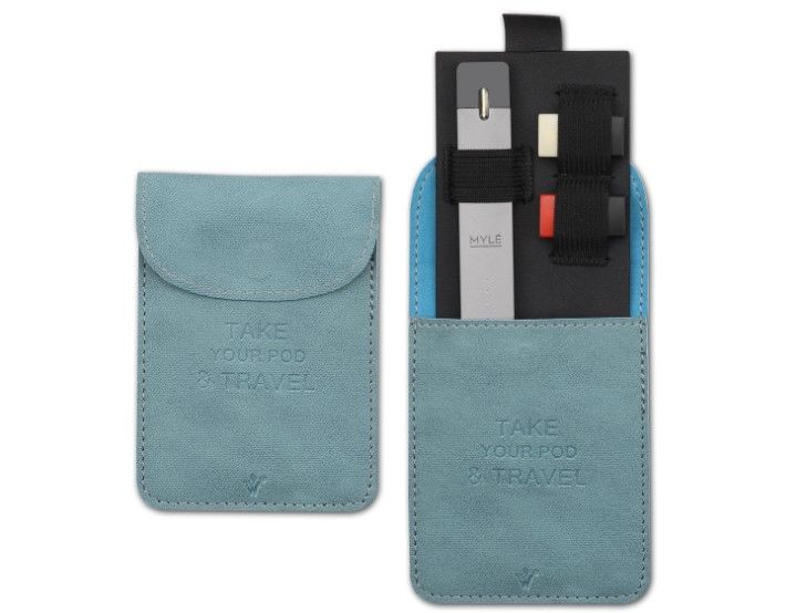Black Carrying Case Cover Holder Wallet Compatible with Juul/MT/MYLE Vape Bag Traveling Bag-Device not Included 