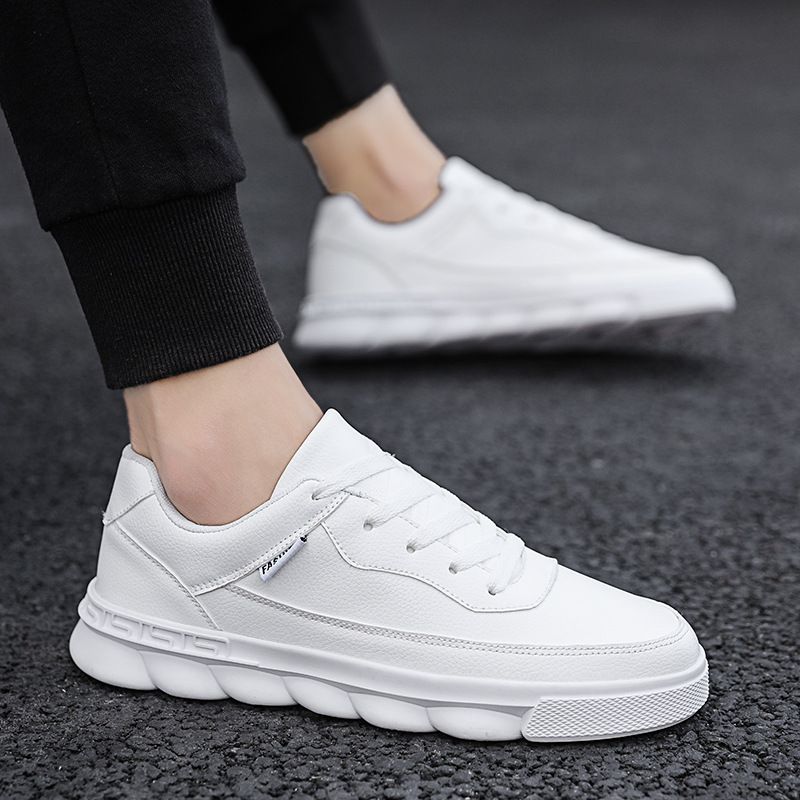 Men White Shoes New Style Sports Casual Board Shoes Street