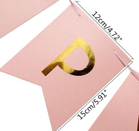 Acheter Pastel Rose Joyeux Anniversaire Banniere Guirlande