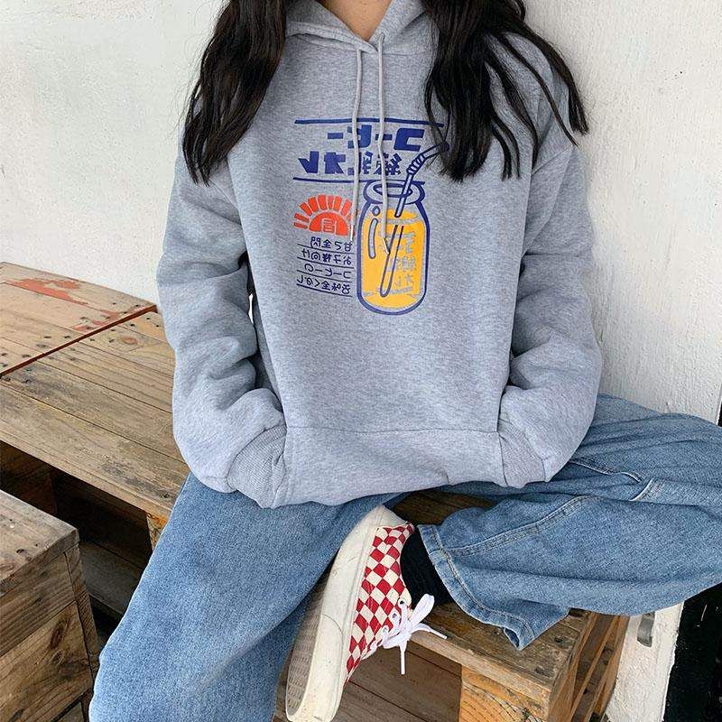 aesthetic pullover moletom com capuzs