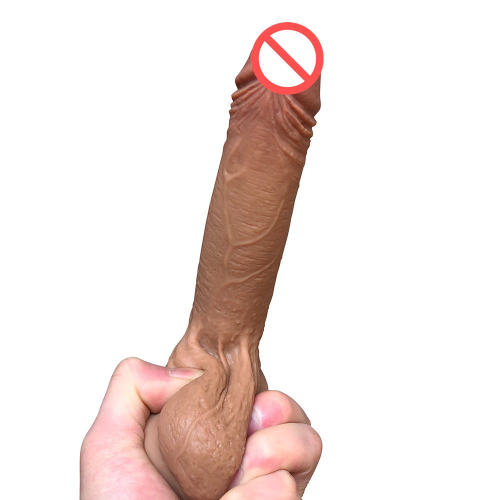 Super-realistische dildo hoge kwaliteit siliconen volwassen speelgoed voor vrouwelijke zuignap dildo's geen olie echte huid touch seksspeeltjes