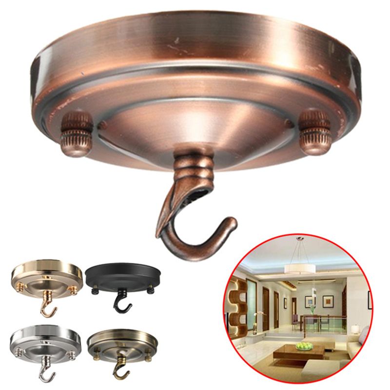 compre base de la lampara gancho 105 mm diametro de techo antiguo retro del titular rose gancho de la placa bombilla montaje de lampara de la lampara