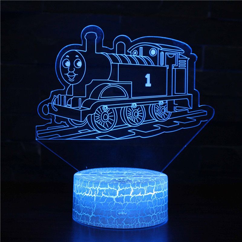 2020 Train Tomas 3d Night Lights For Kids Illusion Lamp With Remote Control Changing Bedroom Deco Vehicle Optical Illusion Lamps From Juliedeng 21 1 Dhgate Com