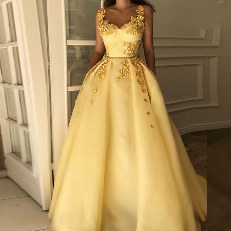 yellow prom dresses 2020