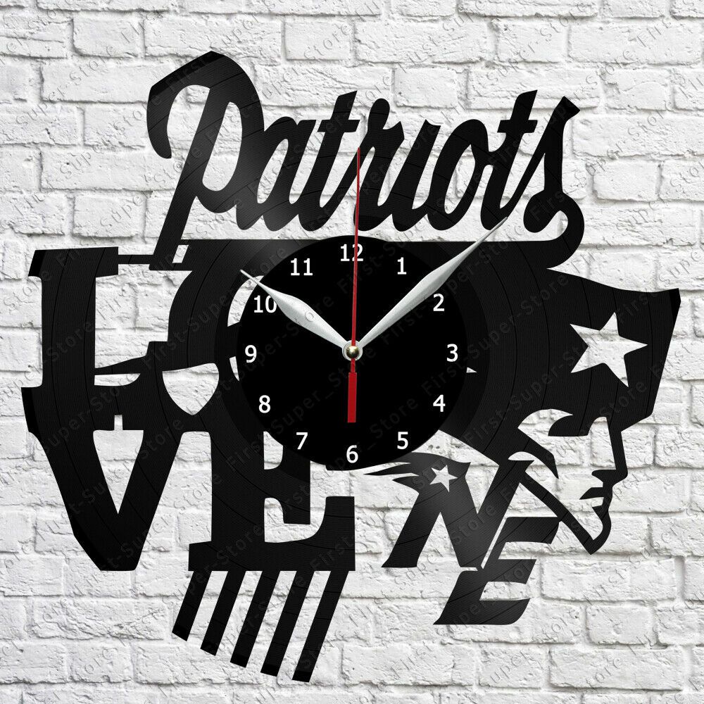 New England Patriots Vinyl Record Wall Clock Home Fan Art Decor 12 Wall Clock Red Wall Clock Round From Uranus888 25 63 Dhgate Com
