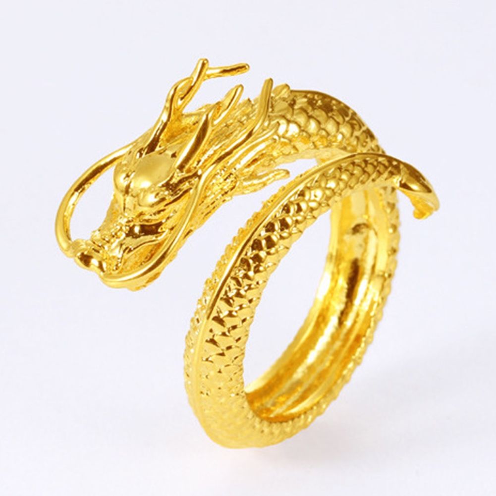 Gold New Vietnam Sand Plated Gold Dragon Phoenix Couple Ring Opening Adjustable Ring Exaggerated Design Mens Ring Jewelry From Pinksee9 0 8 Dhgate Com
