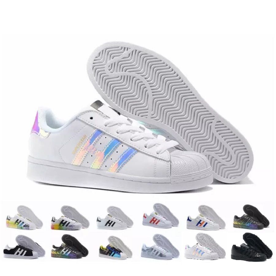 Acusador Salida Paciencia adidas superstar 2019 originales Superstar Hologram blanco iridiscente oro  gris Superstars 80s Pride Sneakers Super Star