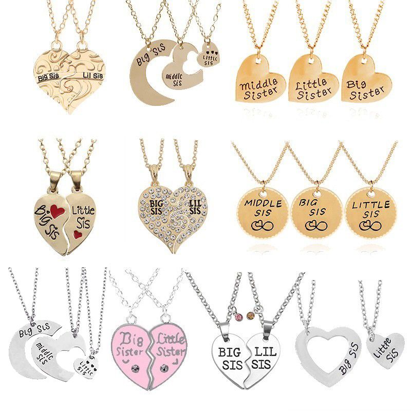Whole 2 Big Middle Little Sisters Pendants Necklaces Sets Puzzle Heart Necklace Statement Bff Friendship For Girls Women Gifts Diamond Pendant Gold Chain From Super088 1 99 Dhgate Com - 3 Sisters Pendant Necklace Whole 2 Big Middle Little Sisters Pendants Necklaces Sets Puzzle Heart Necklace Statement Bff Friendship For Girls Women Gifts Diamond Pendant Gold Chain From Super088 1 99 Dhgate Com - 3 Sisters Pendant Necklace
