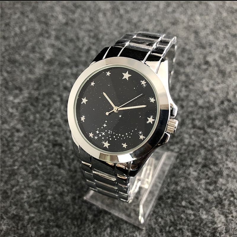 2019 New Hot Fashion Casual Ladies Quartz Watch Starry Face Decorative Stainless Steel Strap Dress Sports Ladies Watch Ms Gift Watch Watches From Lzy6666 16 82 Dhgate Com