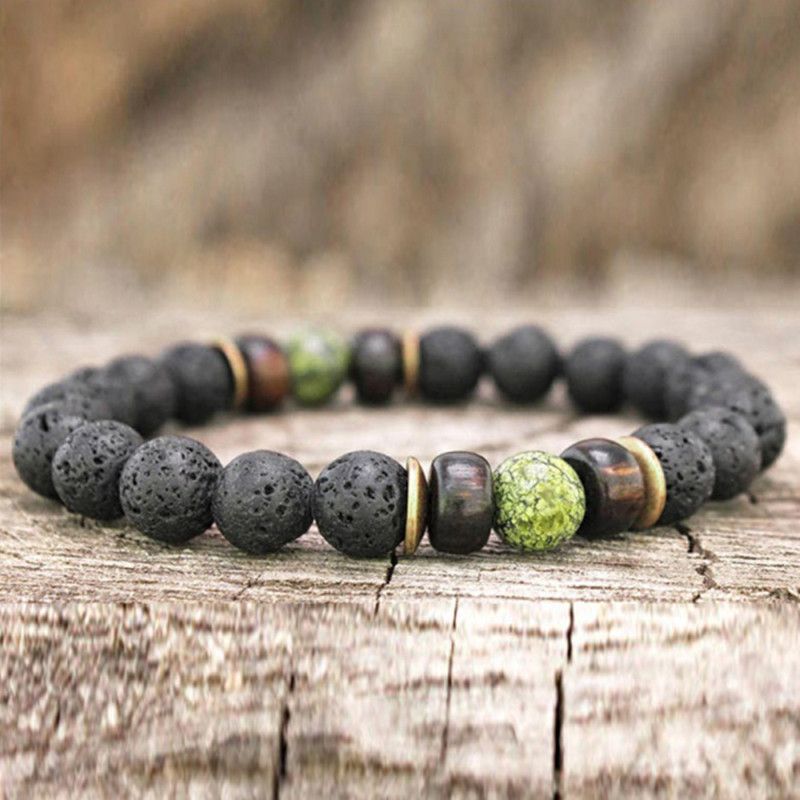 Pulsera De Cuentas De Madera Natural De 8 Mm Pulsera De De Pulsera De Cuentas De Madera Natural De 8 Mm Pulsera De De