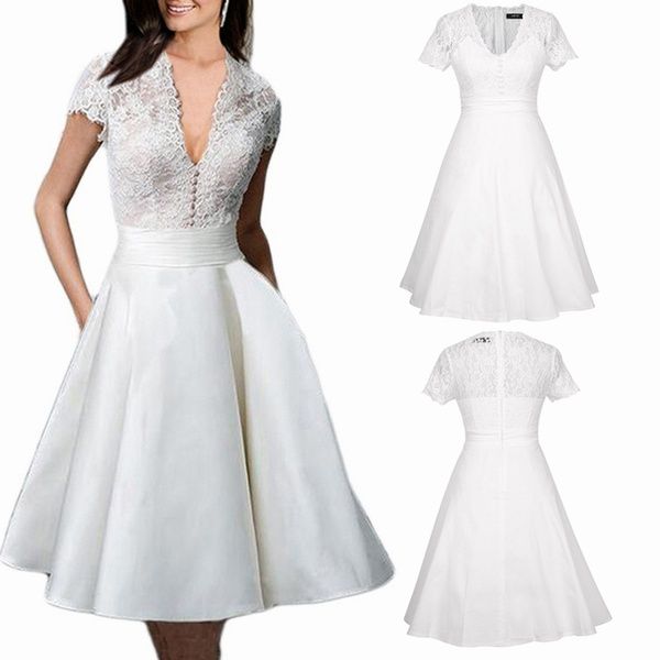 satin al zaful kadin dantel abiye yaz ve sonbahar zarif stil v yaka kisa kollu parti gelinlik tl262 77 dhgate comda