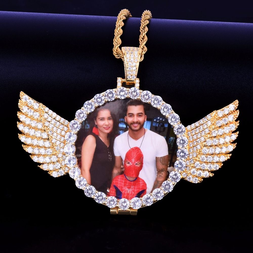 Custom Made Photo With Wings Medallions 
