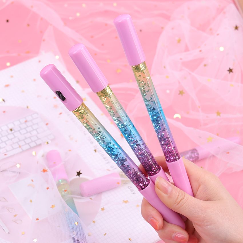 Crystal Rabbit Rainbow Gel Pen