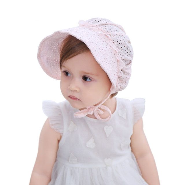 Chapeau De Princesse Pour Bebe Fille Dete En Coton A Lacets Bonnet De Bebe En Dentelle Capuchon Enfant En Dentelle Pour 0 18 M Rose Blanc Du 3 33 Dhgate