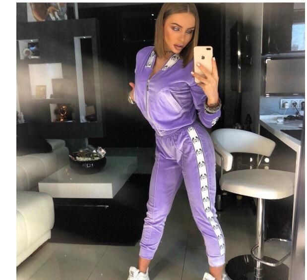 lavender sweatsuit