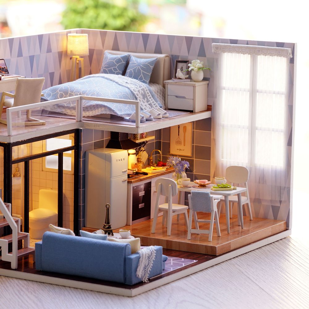 diy miniature loft dollhouse