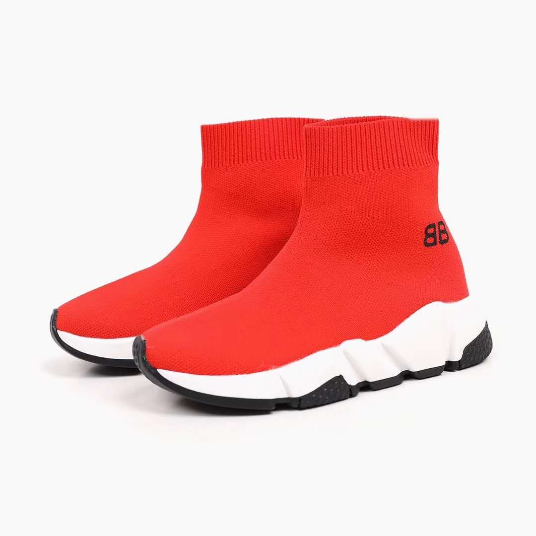 Zapatillas de deporte de moda para niños, zapatillas deportivas rojas, tejido + de goma, niña bebé exterior, zapato para niños heelys chico