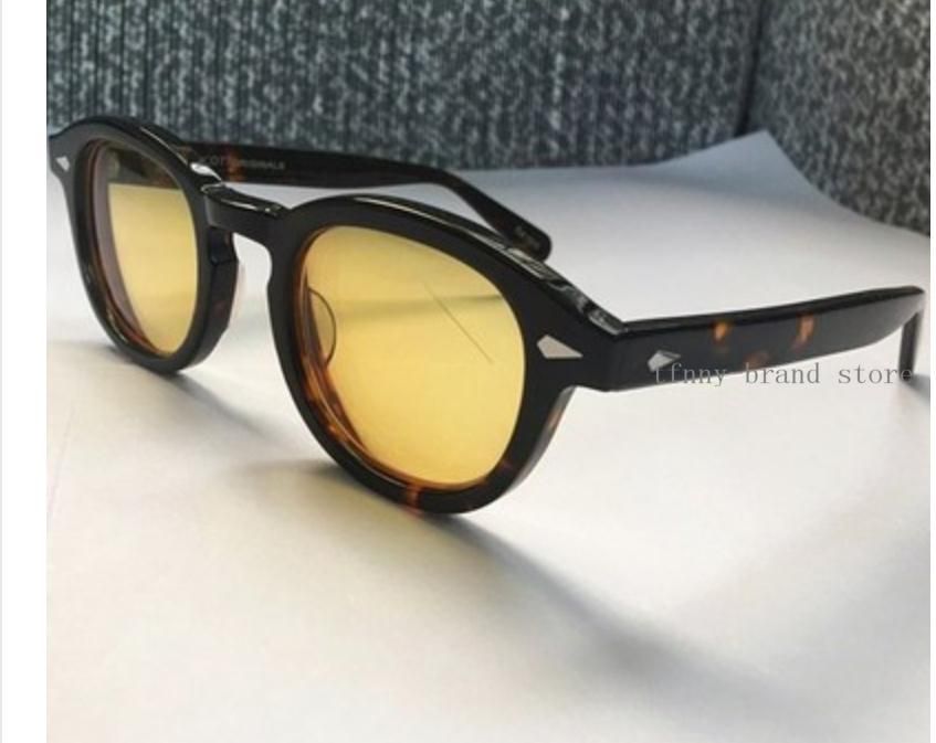 Tortoise frame yellow lens