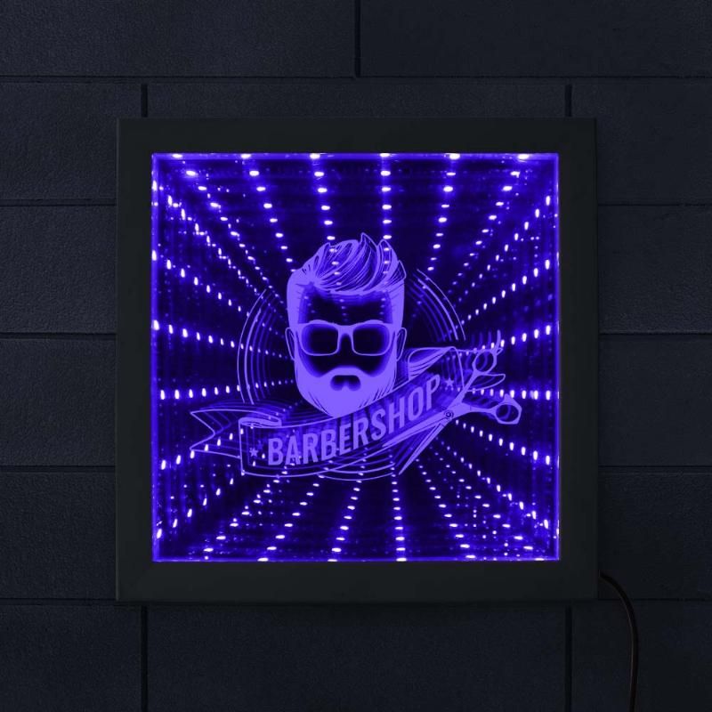 Compre Muro Negocios Moda Masculina Beard Led Penteado Infinito Espelho Barber Shop Cadastre Reflexoes Quadro Da Infinidade Espelho De Huojuhua 196 61 Pt Dhgate Com