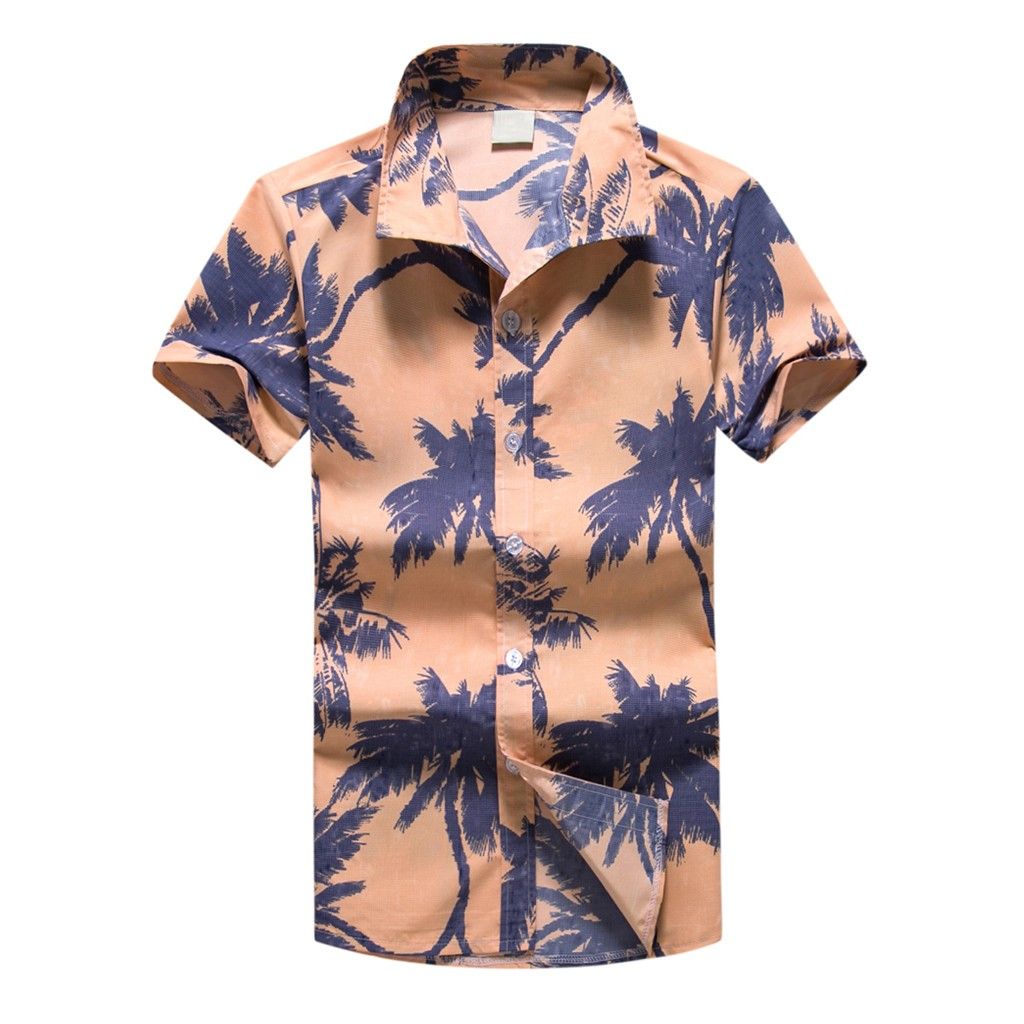 de hombre 2019 Nuevo Verano para hombre manga corta para la Camisas hawaianas