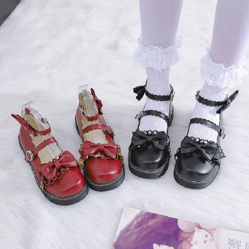 Melhor Qualidade De Venda Por Atacado BRAND Japonês Mori Feminino Lolita  Sapatos Único Verão Feminina Retro Arco Menina Macia Plana Sapatos  Estudante Lolita E Sapatos Lolita | DHgate.Com