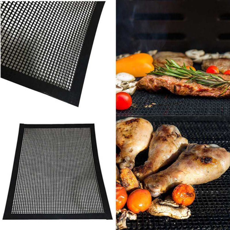 2019 Reusable Bbq Grill Mesh Mats 13x15 8inch Non Stick Grill Mats