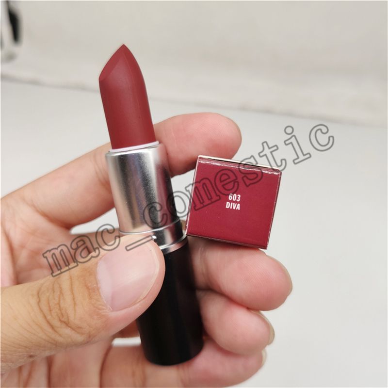 Top Quality Diva Matte Lipstick Russian Red Waterproof Mocha Long Lasting Lipstick Honey Love Barra De Labios 3g01 Us Oz Whirl Cosmetics Lip Plumper