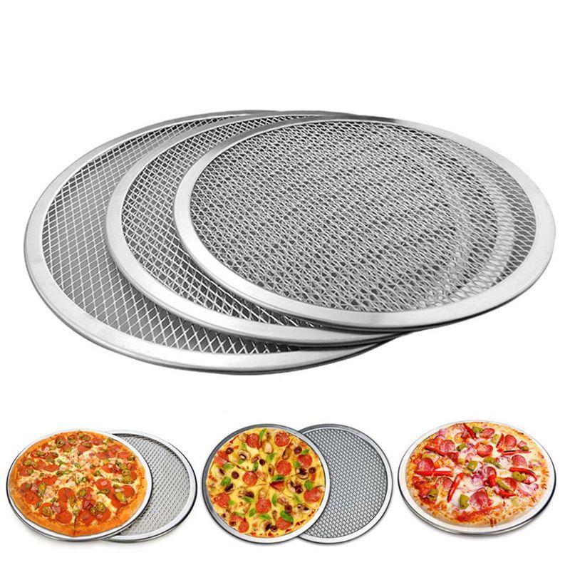 Los platos de la de para hornear pizza plana de malla Hornear engrosamiento hornear pizza herramienta de la yq00464 mayorista